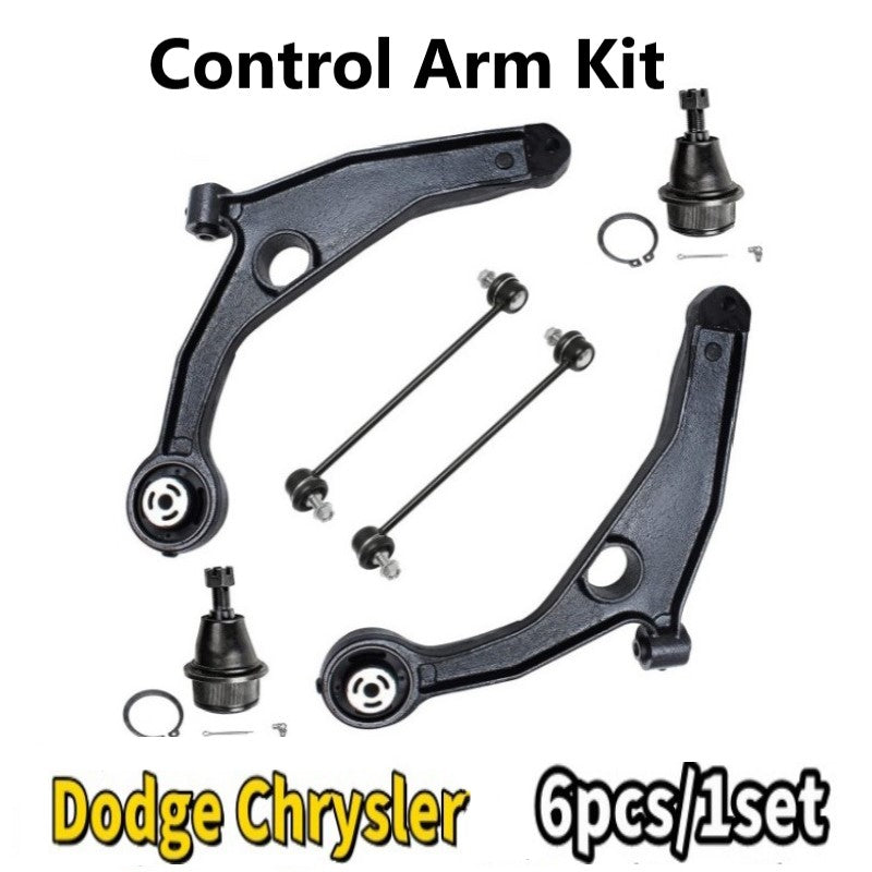 Front Lower Control Arms w/Ball Joints Suspension Kit Replacement for Dodge Chrysler RK641333 RK641334 5085407AC