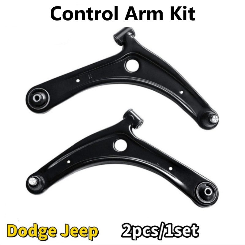 2PCS Front Lower Control Arm w/Ball Joint Compatible with Dodge Jeep RK620065 RK620066 5105040AG MS25189