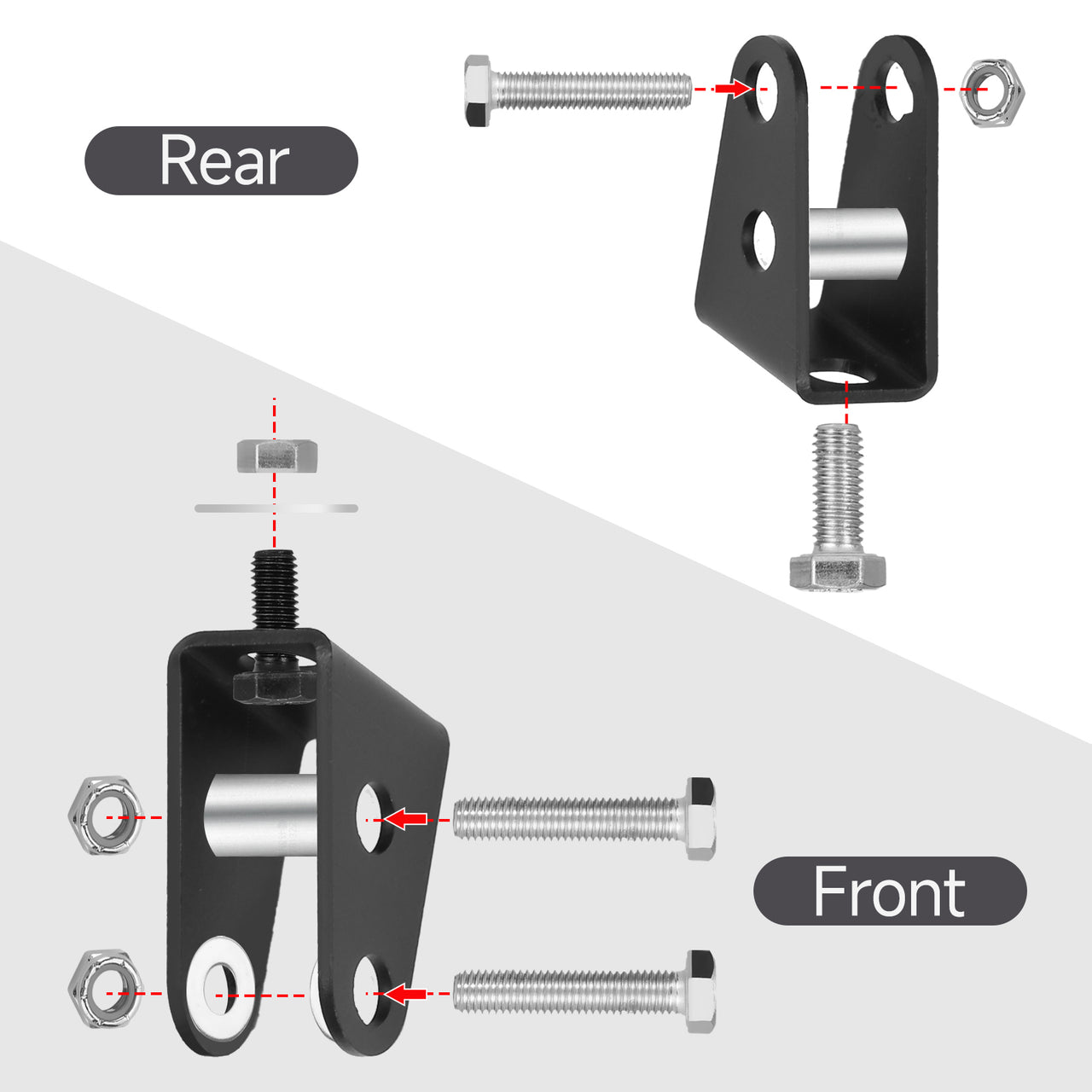 2'' Hot Sale Shock Lift Kit,  Front & Rear Suspension Lift  Compatible with 1993-2000 Honda TRX300 FourTrax