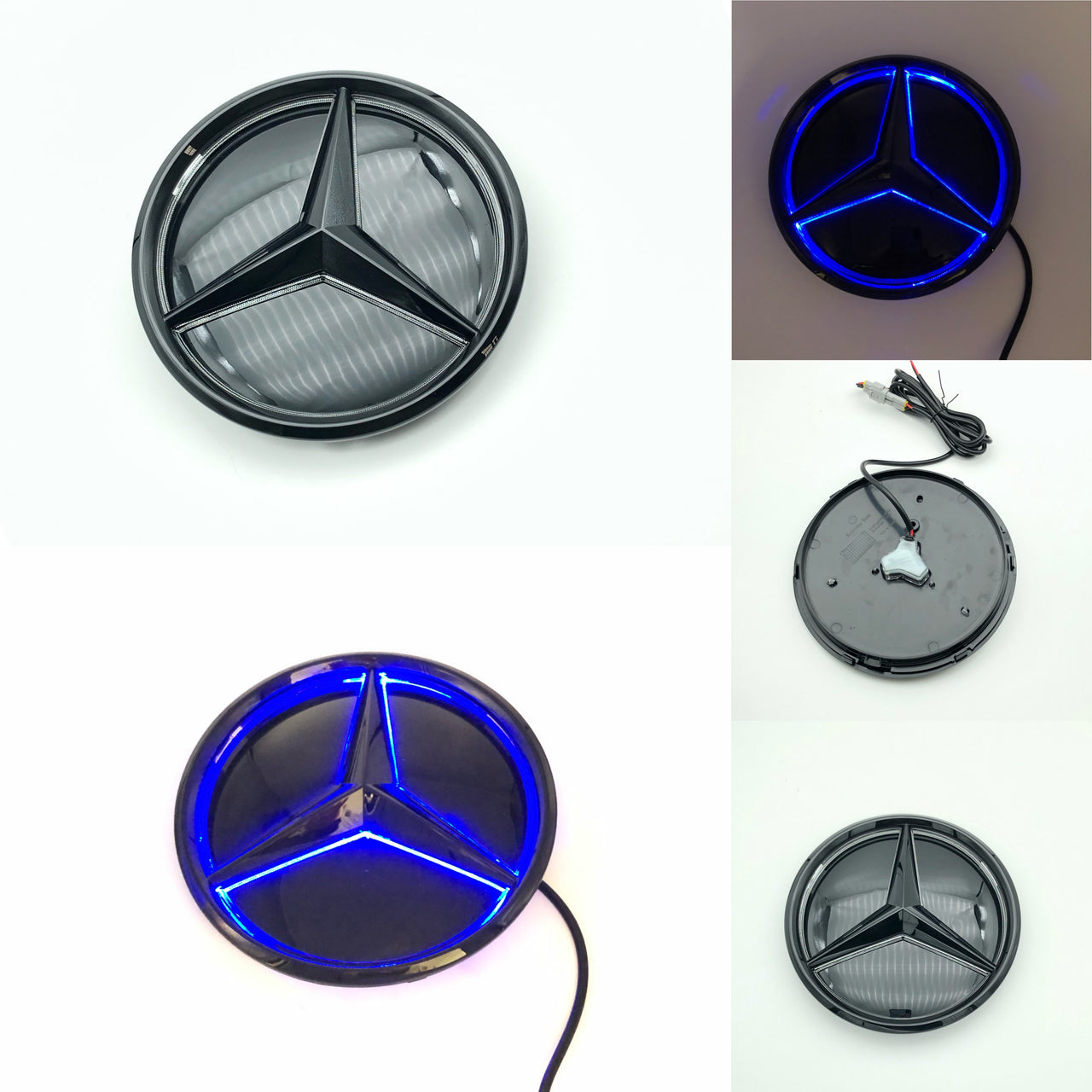 Mercedes-Benz LOGO W213 new E-class E200/E260/E300L modified center grille led front Benz symbol light