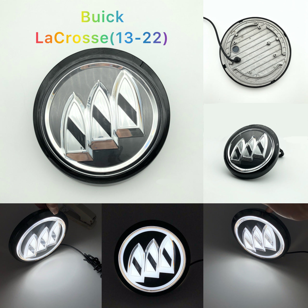 Buick logo led front buick symbol light fit Regal / LaCrosse / Enclave / ENVISION/ Hideo/ Verano/ GL8/ GL6