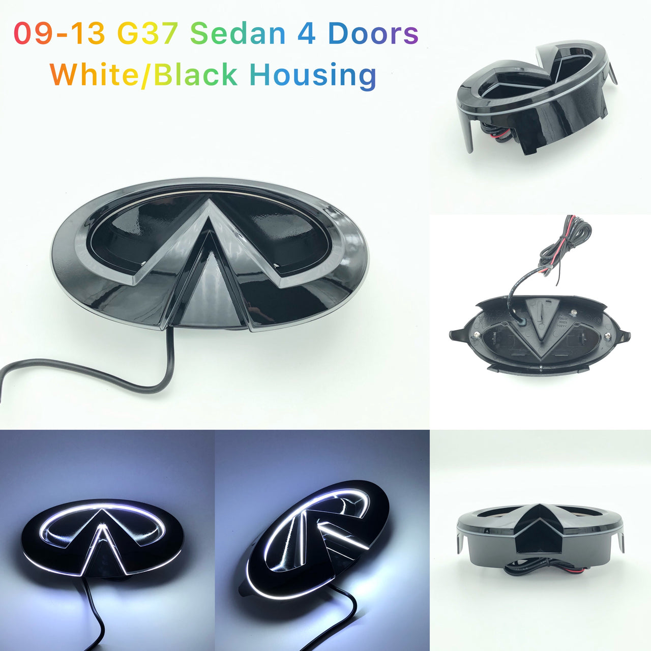 Infiniti logo car led front emblem light