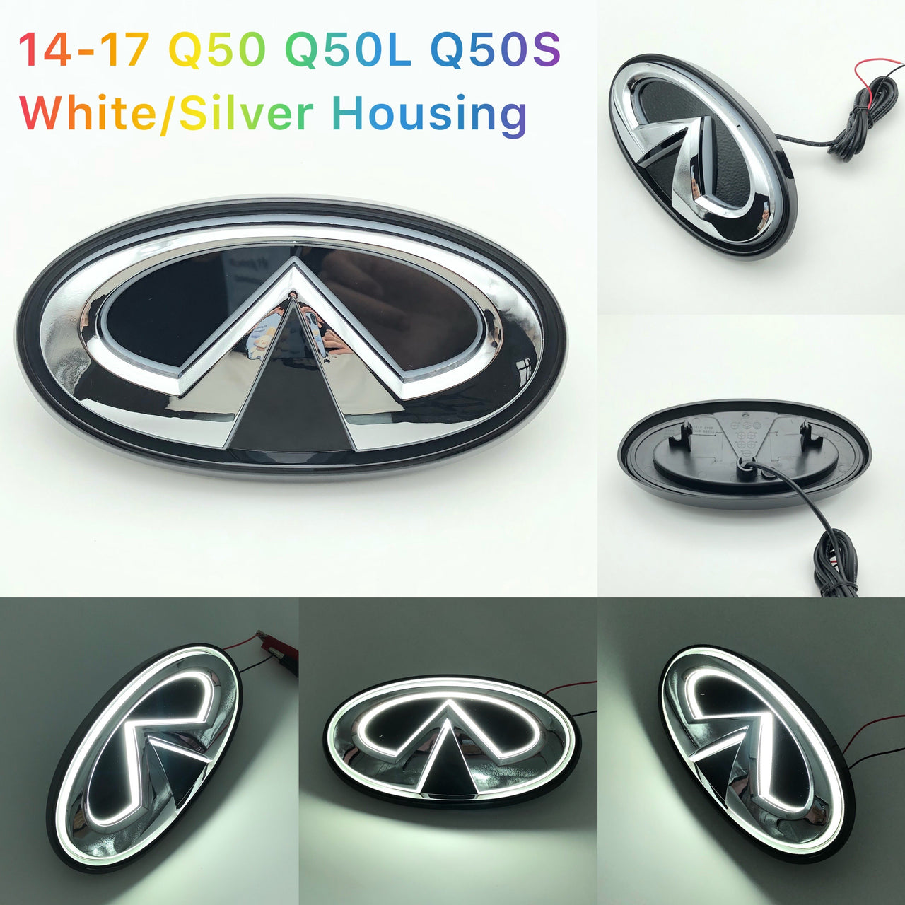 Infiniti logo car led front emblem light