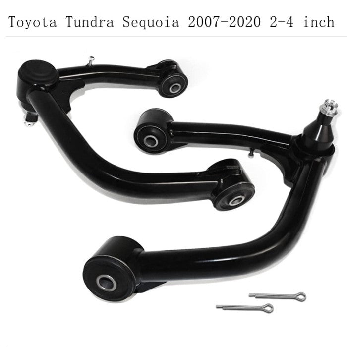 Front Upper Control Arms with Ball Joints for Toyota Tundra 2007-2020 Sequoia 2-4" Lift Suspension Kits Tubular Arms