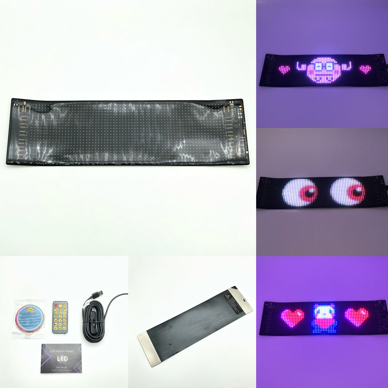 Devil Eyes Light for Cars Programmable – Flexible LED Display for Car Windows & Trucks | Customizable LED Vehicle Sign