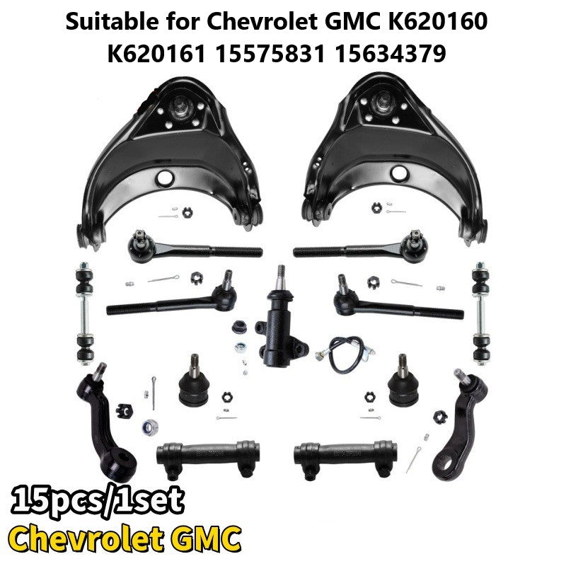 Front Upper Control Arm 15-Piece Set with Ball Joint Compatible with Chevrolet