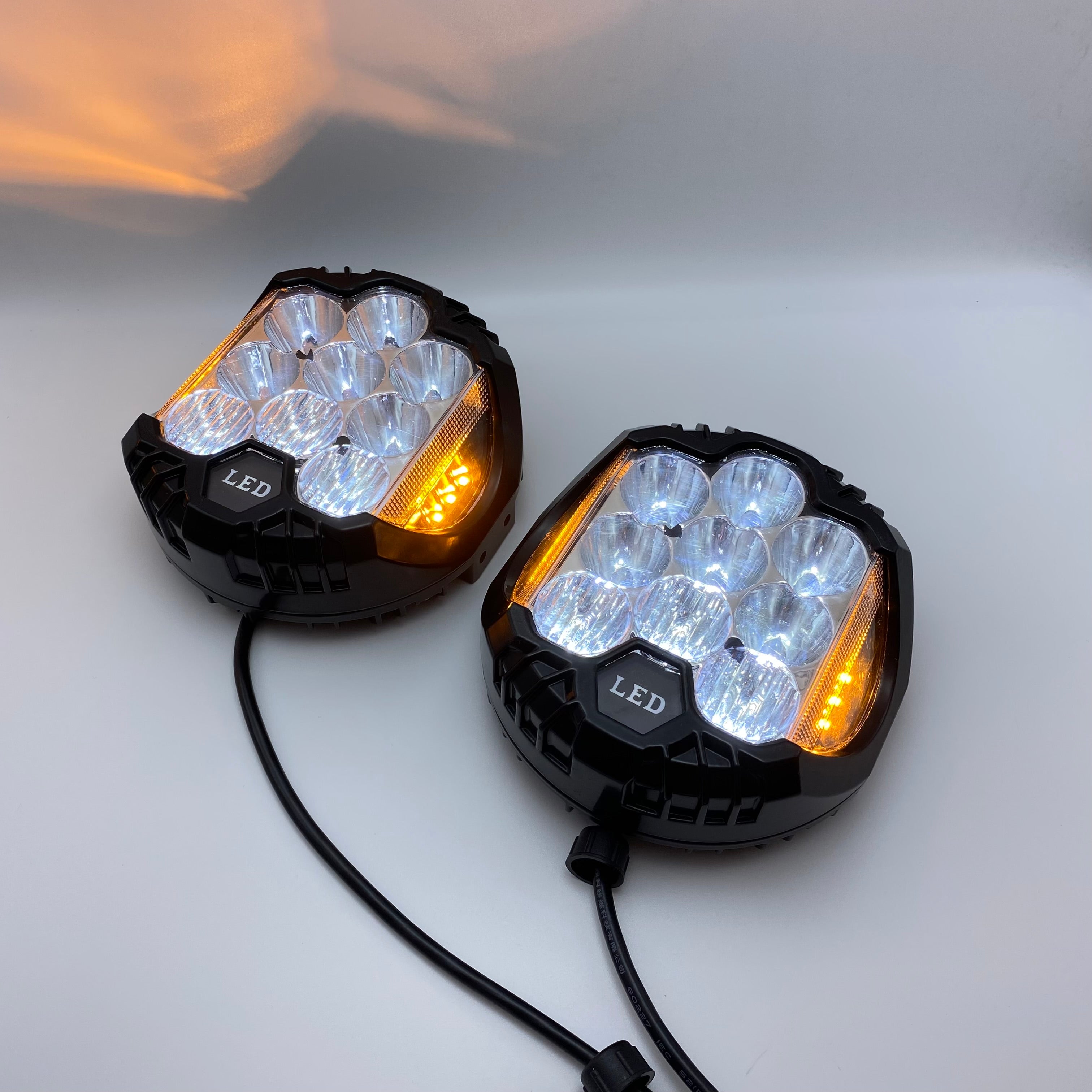 7inch 90W Dual Side Shooter LED Off-Road Driving Lights (2 packs)