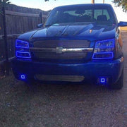 03-06 Chevy Silverado halo headlight kits with bluetooth control-Chevy halo headlight kits-Vivid Light Bars