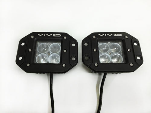 3.2" 40w 4d cree led flush pod ( a pair )-LED Lights Pods & Jeep Headlight-Vivid Light Bars