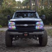 Chevy Silverado /Duramax 03-06 Chasing flow halo headlight kits with Bluetooth App Remote