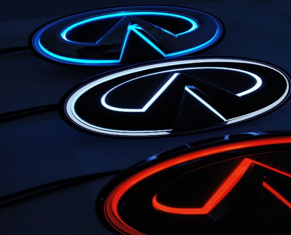 Infiniti logo car vivid light bars