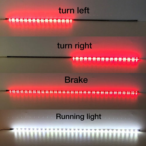 60.5 Turn Signal & Brake Light strip Flexible LED Plate Truck Tail Lights